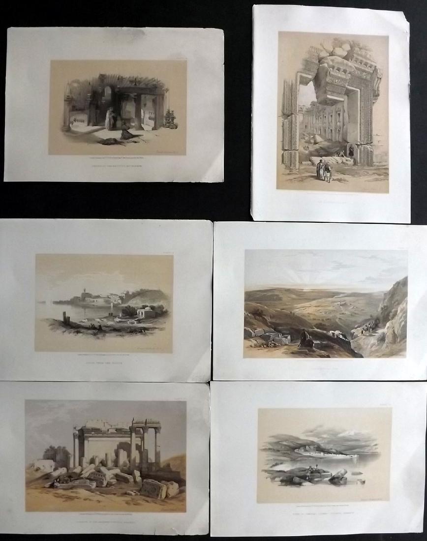 Roberts, David 1856 Lot of 8 Holy Land Prints (1 of 2)