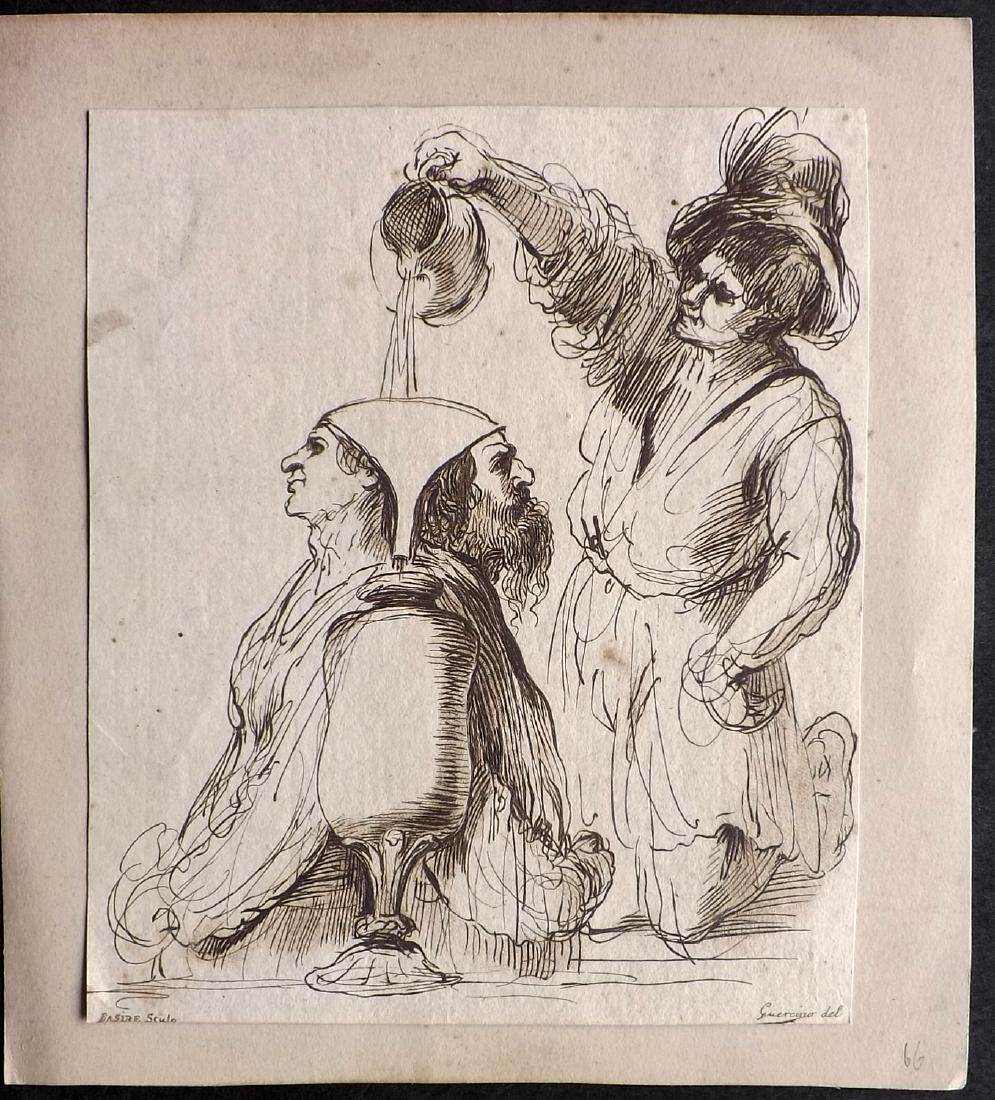 Basire, James after Guercino C1780 Etching (1 of 2)
