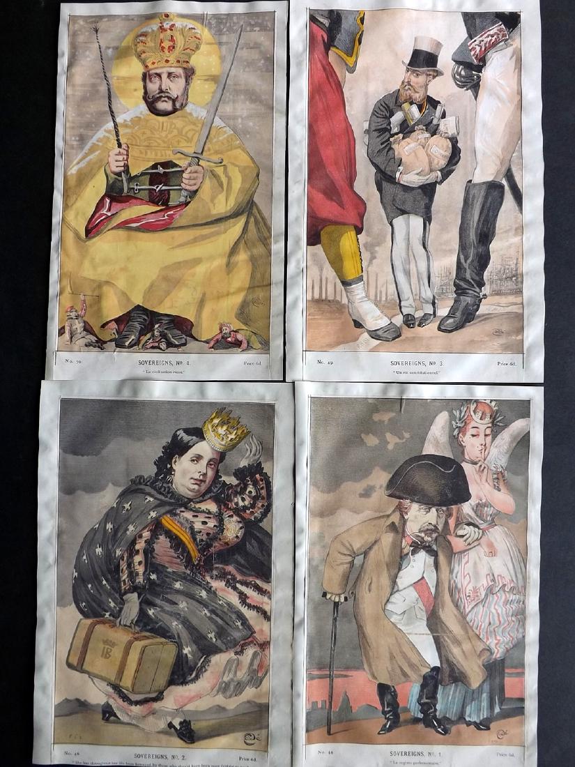 Vanity Fair Prints 1869-71 Lot of 4. Sovereigns No.1-4 (1 of 2)