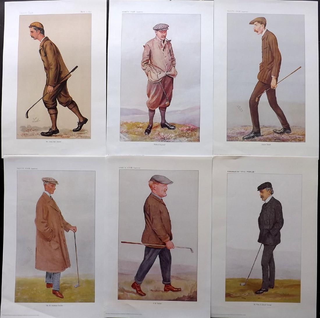 Vanity Fair Prints REPRODUCTIONS 20th Century. Golf (6) (1 of 2)