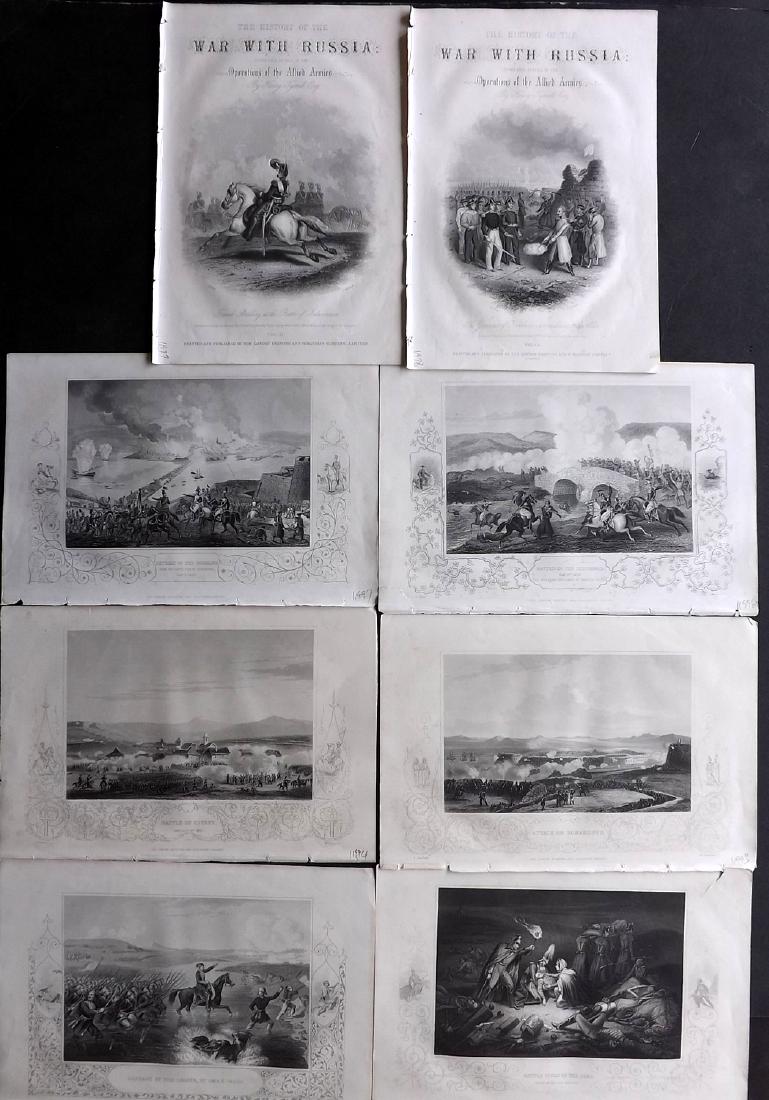 Crimean War 1858 Lot of 8 Military Prints by Tyrrell (1 of 2)