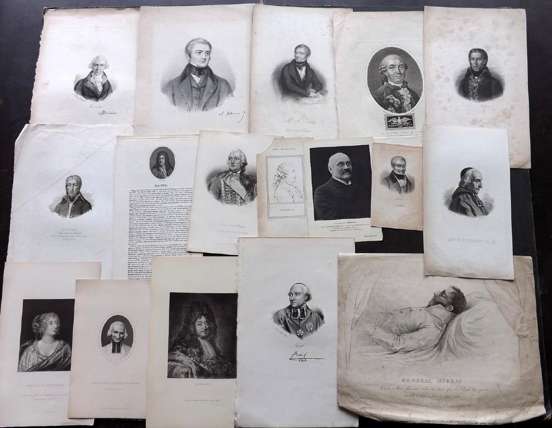 Portraits 18th-19th Century. Lot of 25. French (1 of 2)