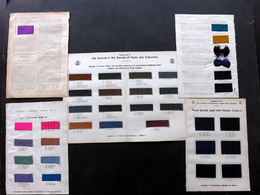 Textiles 1907 Lot of 5 Original Samples. Rare (1 of 2)