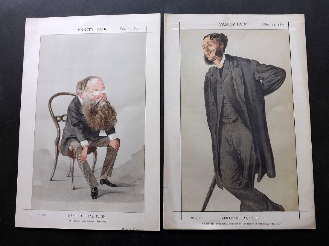 Vanity Fair Prints 1871-73 Literary X3 John Stuart Mill (1 of 2)