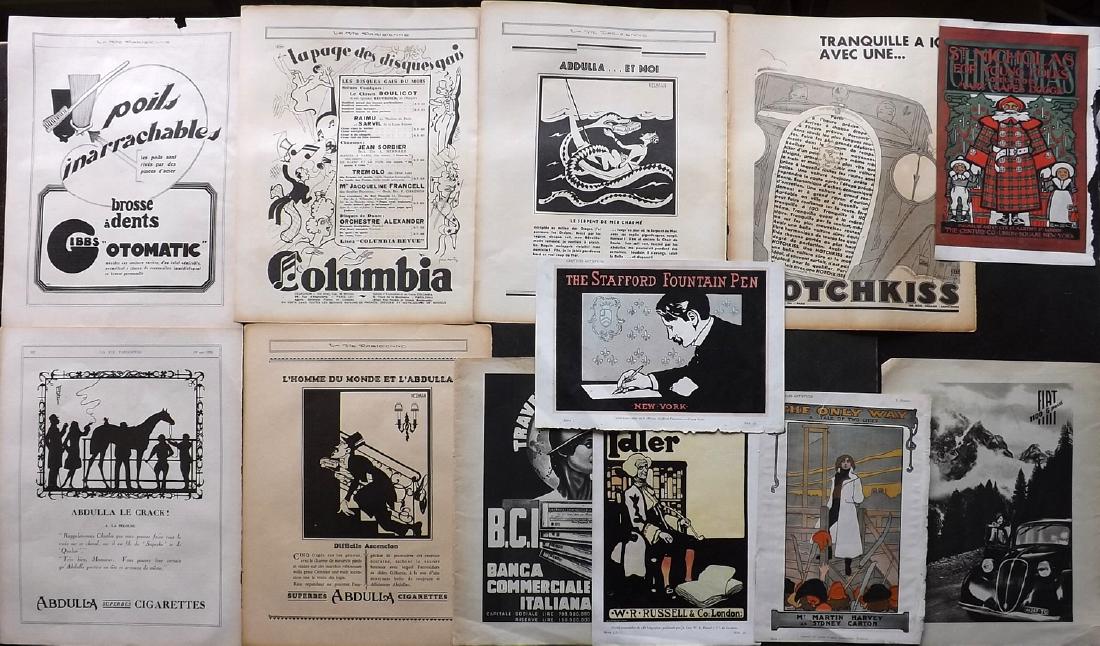 Adverts C1900-1940 Lot of 12 Full Page. Incl Art Deco (1 of 2)