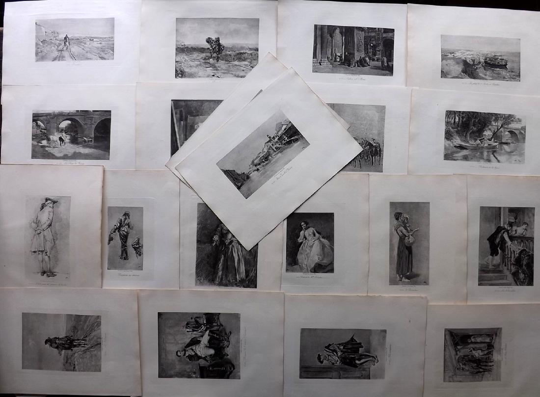 After Meissonier 1893 Lot of 11 French Military Prints (1 of 2)