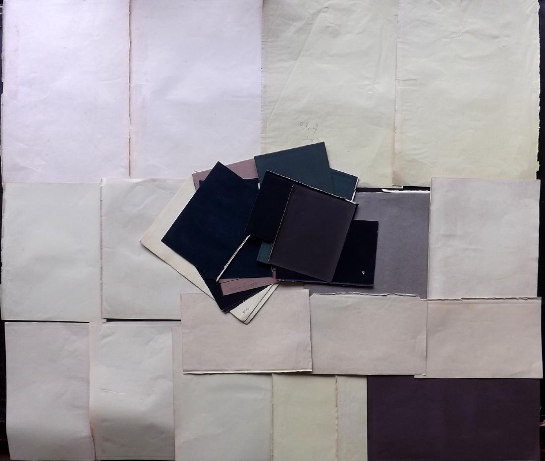 Old Paper, Bookbinding 19th Cent Lot of 30 Color Sheets (1 of 2)
