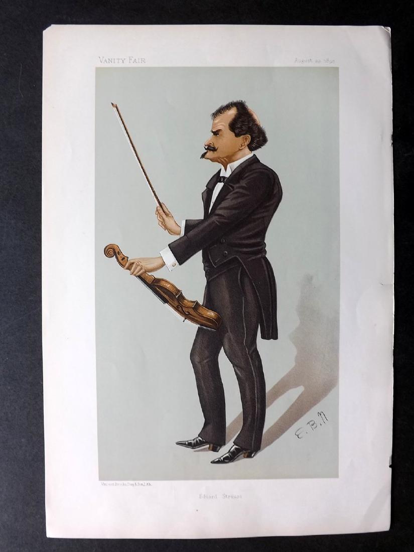 Vanity Fair Print 1895 Eduard Strauss, Music (1 of 1)