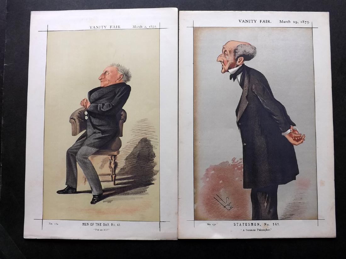 Vanity Fair Prints 1872-73 Literary (3) J. S. Mill etc (1 of 2)