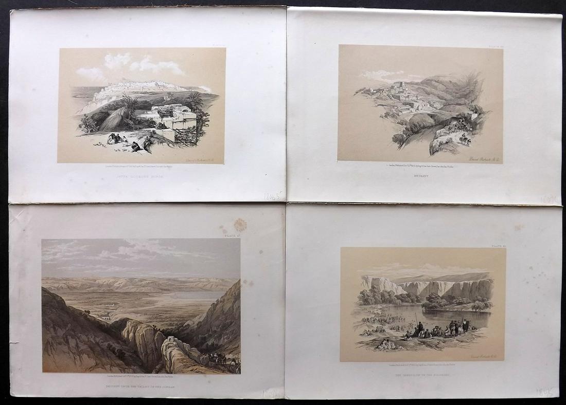 Roberts, David 1856 Lot of 4 Holy Land Prints (1 of 2)