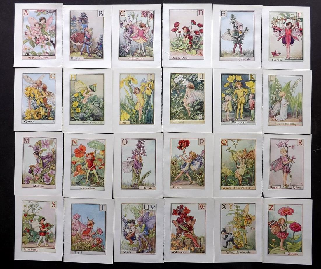 Barker Cicely Mary C1940 Set Of 24 Alphabet Fairy Aug 08 2019 Albion Auctions In United Kingdom