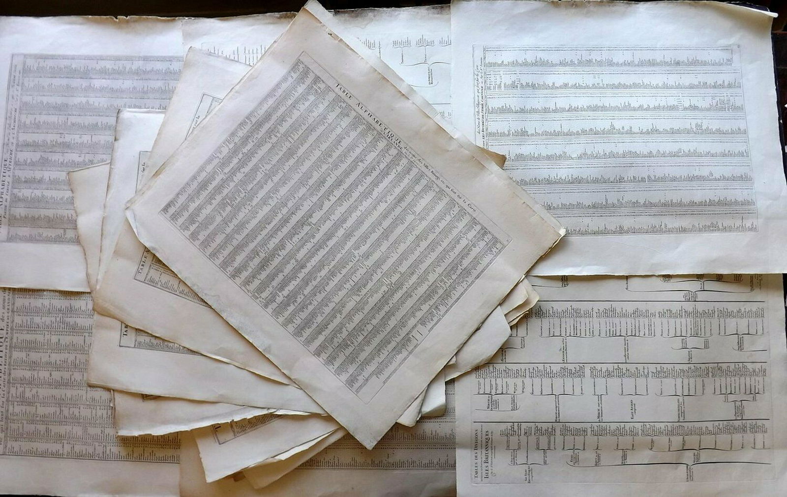 Sanson & Jaillot 1700 Lot of 17 Large Atlas Charts (1 of 4)