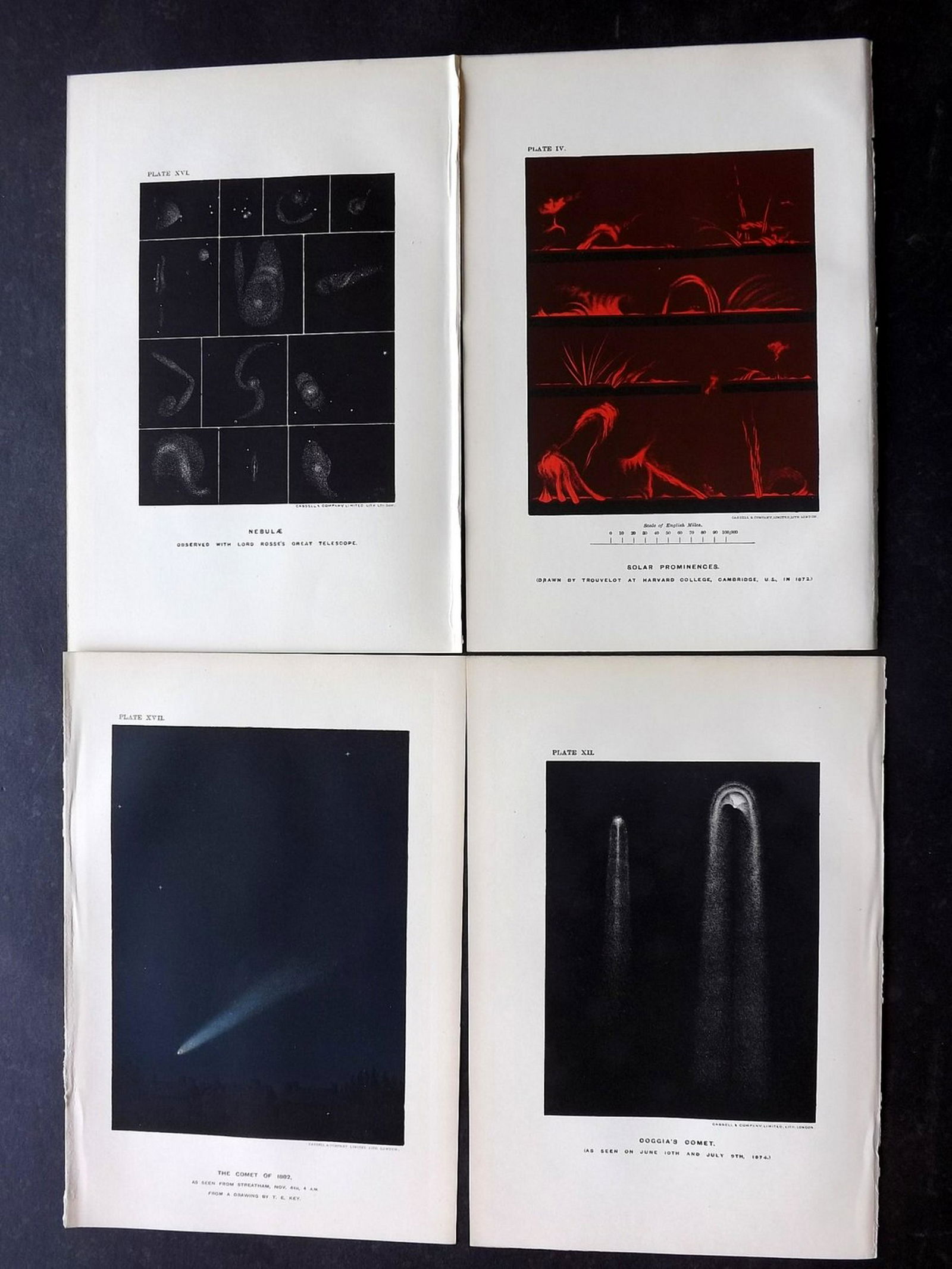 Ball, Robert 1893 Lot of 7 Astronomy Prints. Stars etc (1 of 2)