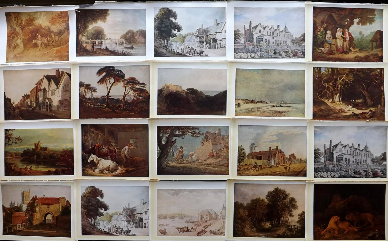 Soldes, W. 1940 Lot of 20 Prints. British Art: Lithograph Published 1940, London for "Masterpieces of British Art" by W. Leon Soldes. Paper Size: 10.5 x 8 inch (27 x 20cm) Some minor faults. Good overall