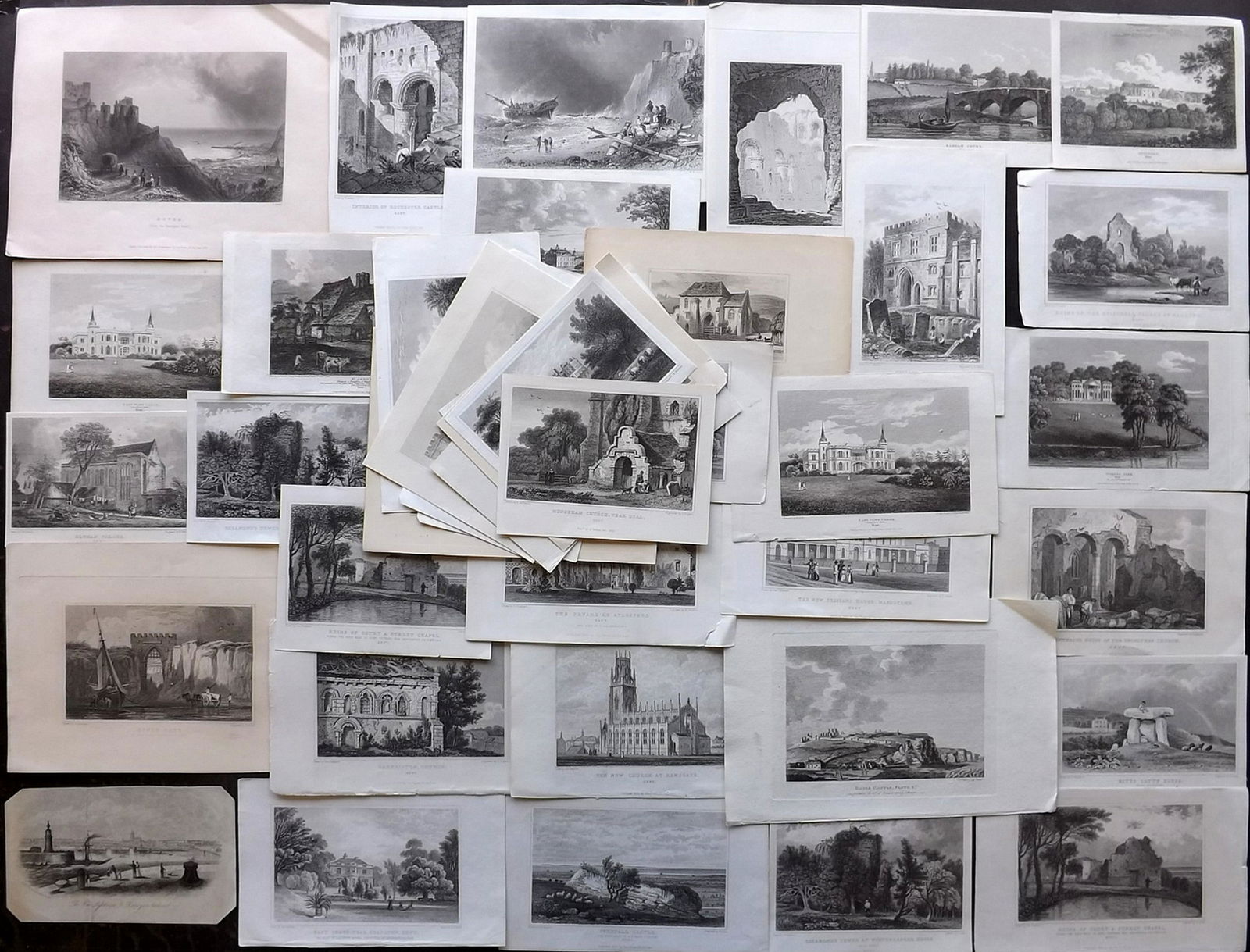 Kent C1785-1860 Lot of 40 British Views (1 of 2)