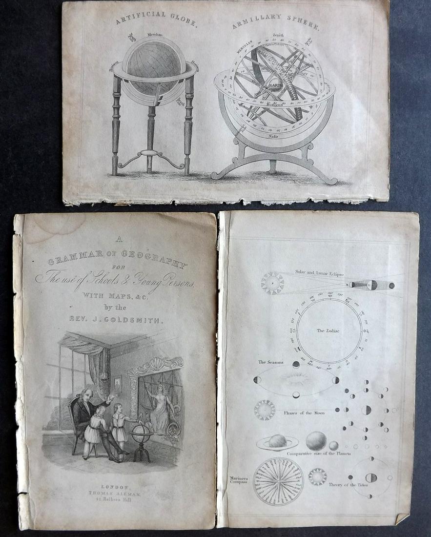 Goldsmith, Rev. J 1842 Astronomy Globe Prints (3) (1 of 1)