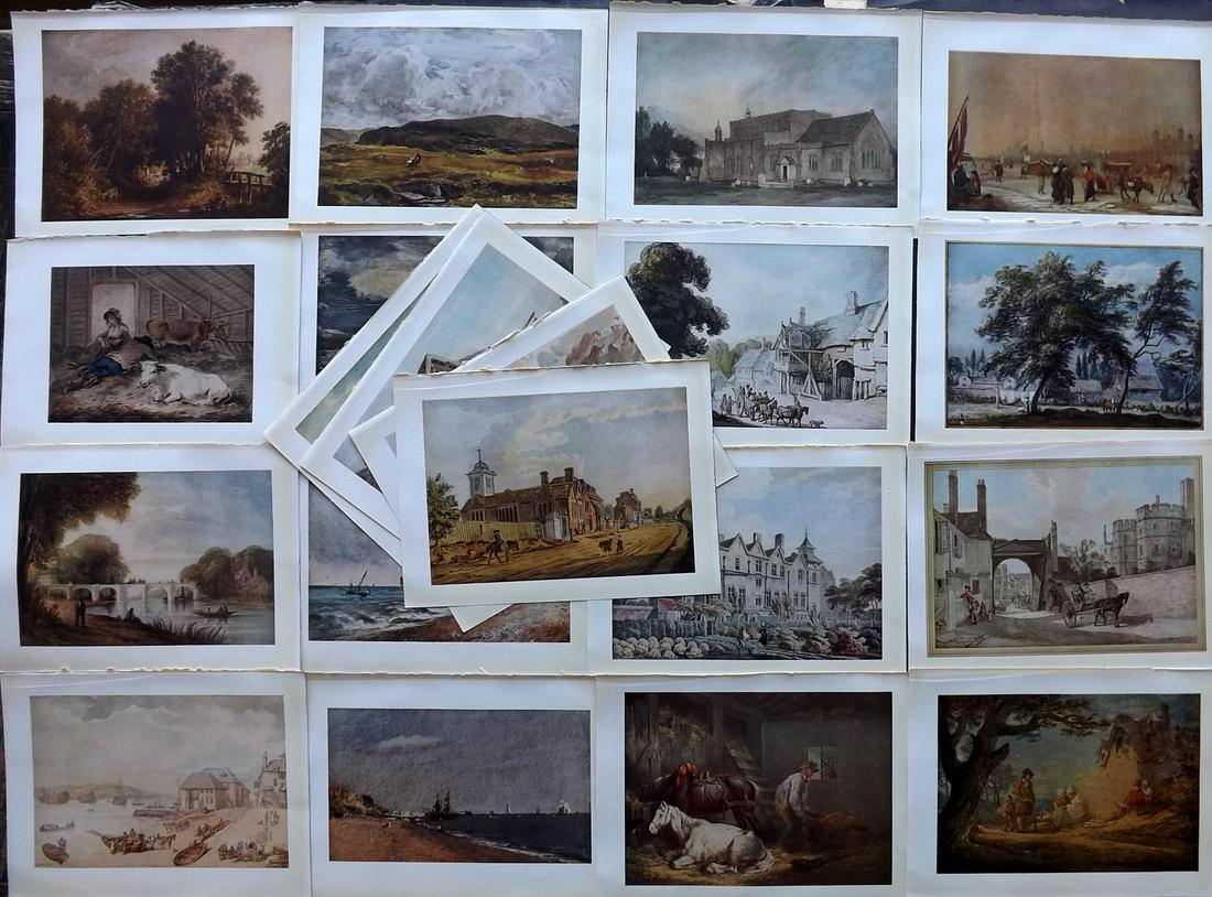 Soldes, W. 1940 Lot of 20 Prints. British Art: Lithograph Published 1940, London for "Masterpieces of British Art" by W. Leon Soldes. Paper Size: 10.5 x 8 inch (27 x 20cm) Some minor faults. Good overall