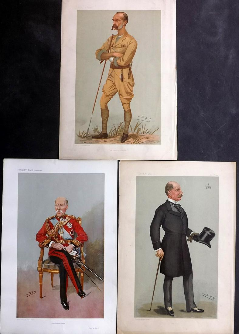 Vanity Fair Prints 1898-1907 Lot of 3 Military (1 of 2)
