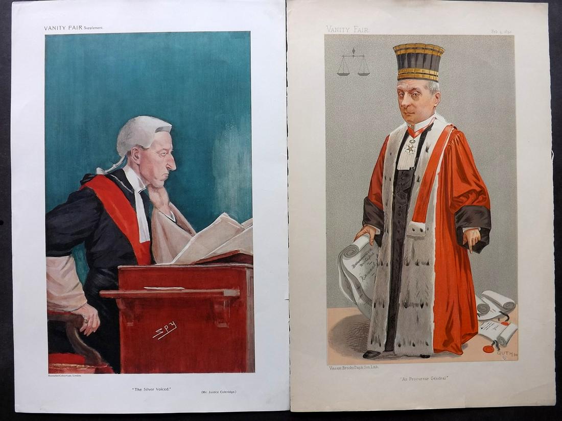 Vanity Fair Prints 1893-1909 Pair of Judges (1 of 2)