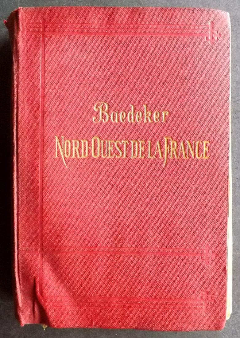 Baedeker, Karl 1898 Guide Book, N. W. France, 25 Maps (1 of 6)