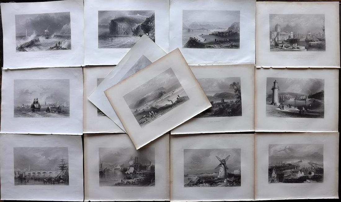 Finden, William 1842 Lot of 14 British Views (1 of 2)