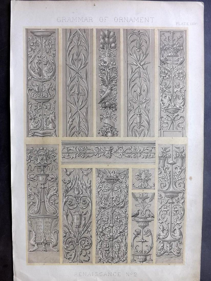 Jones, Owen 1856 LG Design Print. Elizabethan No. 2 (1 of 2)