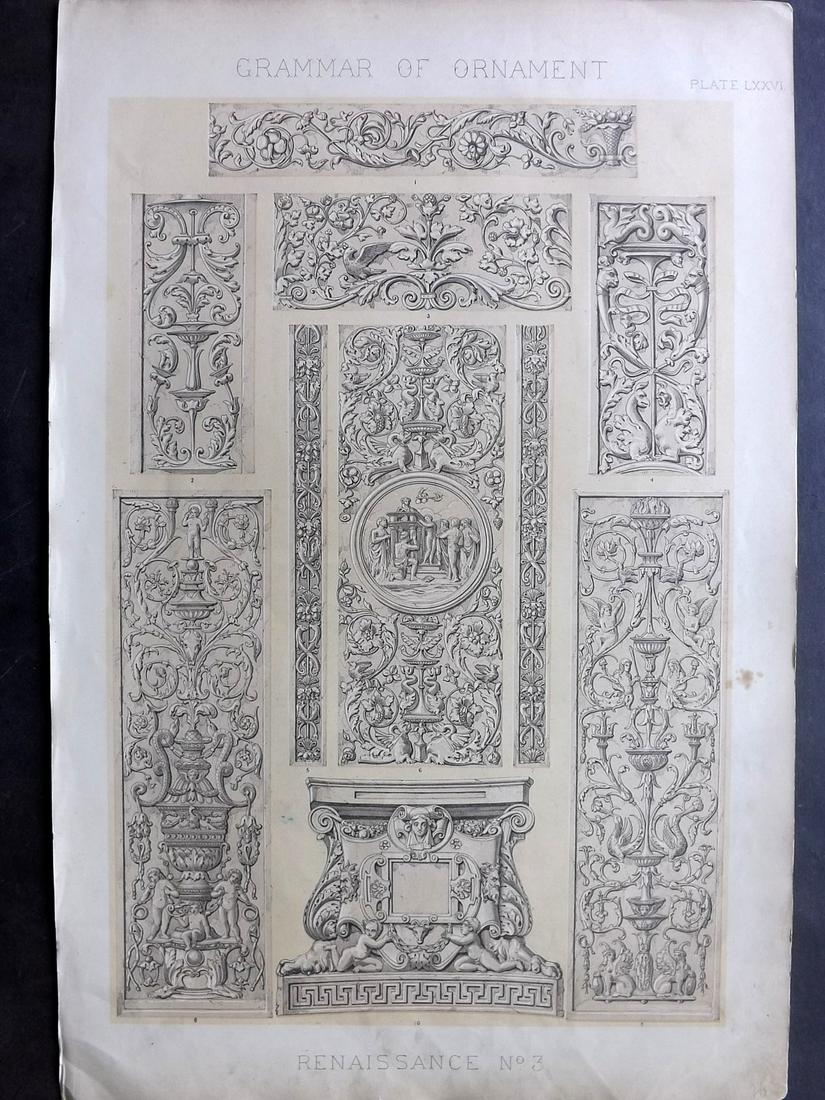 Jones, Owen 1856 LG Design Print. Renaissance No. 3 (1 of 2)