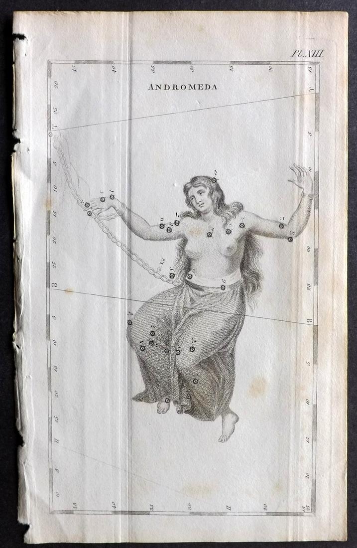 Bonnycastle, J. 1822 Celestial. Andromeda Constellation (1 of 2)