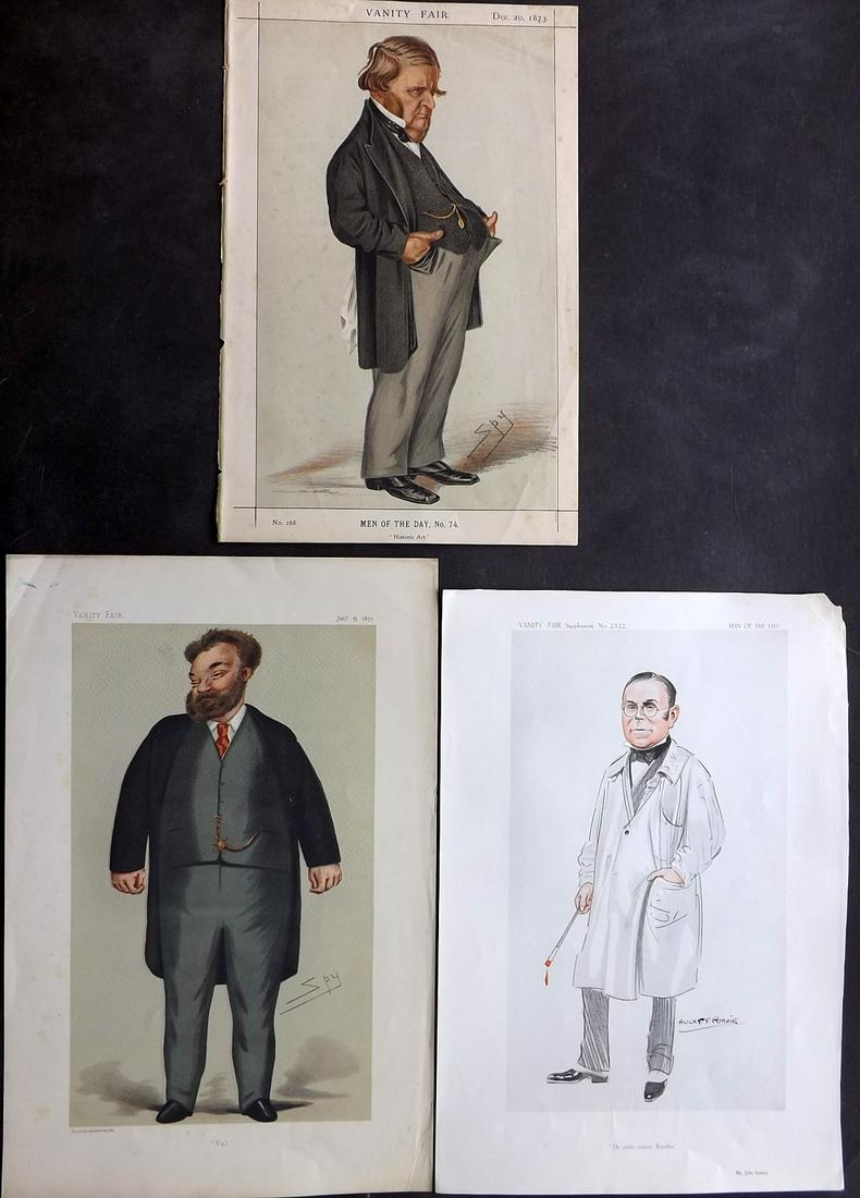 Vanity Fair Prints 1873-1913 Lot of 3. Artists (1 of 2)