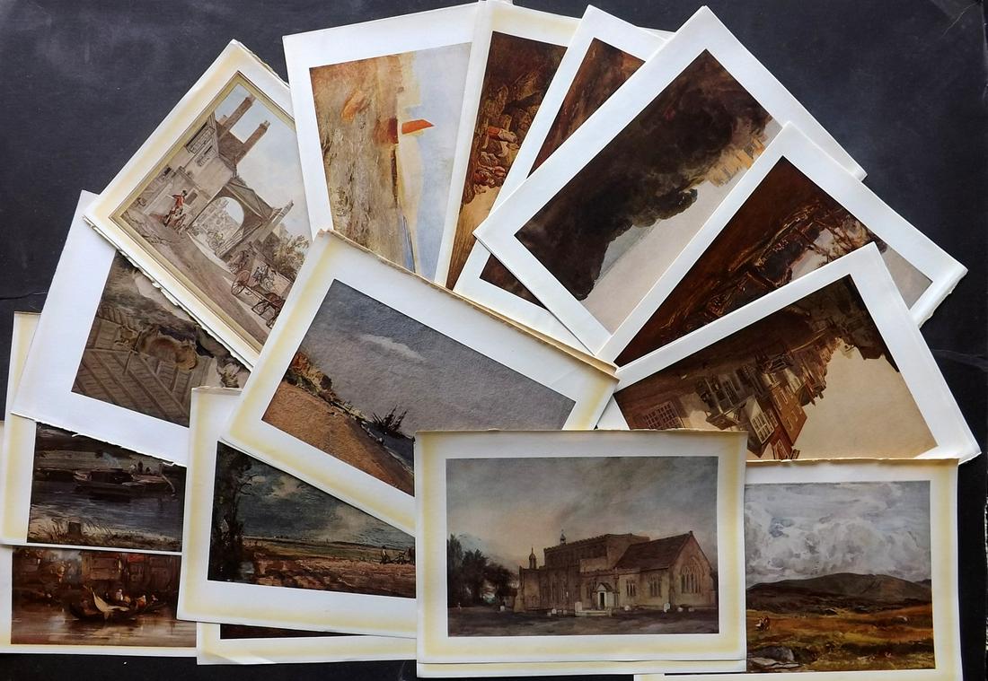 Soldes, W. 1940 Lot of 24 Prints. British Art: Lithographs Published 1940, London for "Masterpieces of British Art" by W. Leon Soldes. Paper Size: 10.5 x 8 inch (27 x 20cm) Some minor faults. Good overall