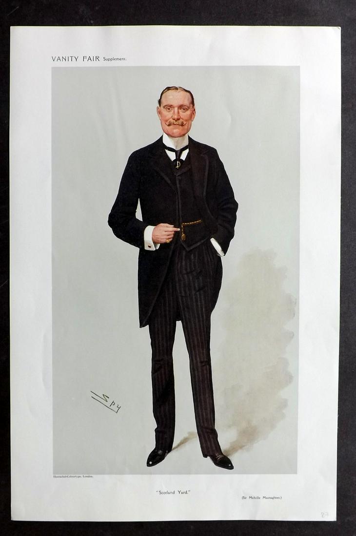 Vanity Fair Print 1908 Melville MacNaghten, Police (1 of 1)
