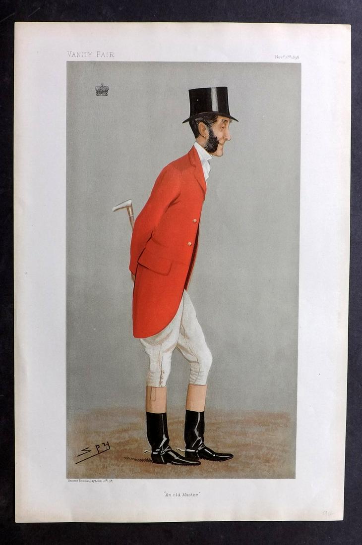Vanity Fair Print 1898 Viscount Portman, Foxhunter (1 of 1)