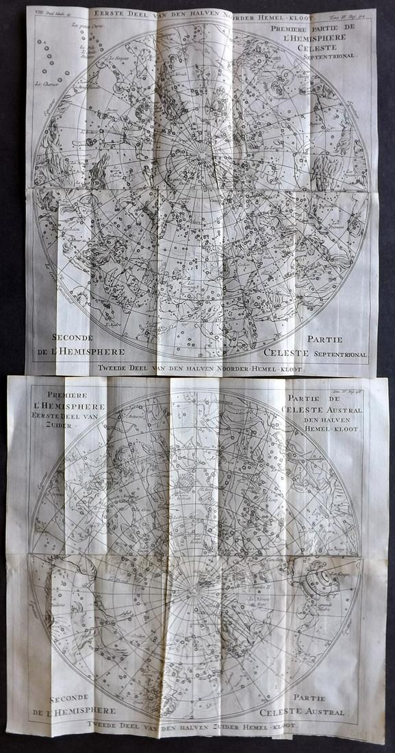Pluche, Noel 1748 Pair of Celestial Astronomy Maps (1 of 2)