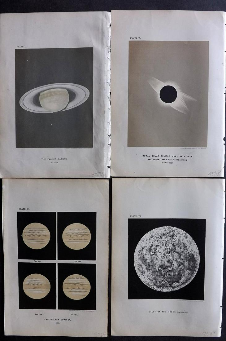 Ball, Robert 1893 Lot of 4 Astronomy Celestial Prints (1 of 2)