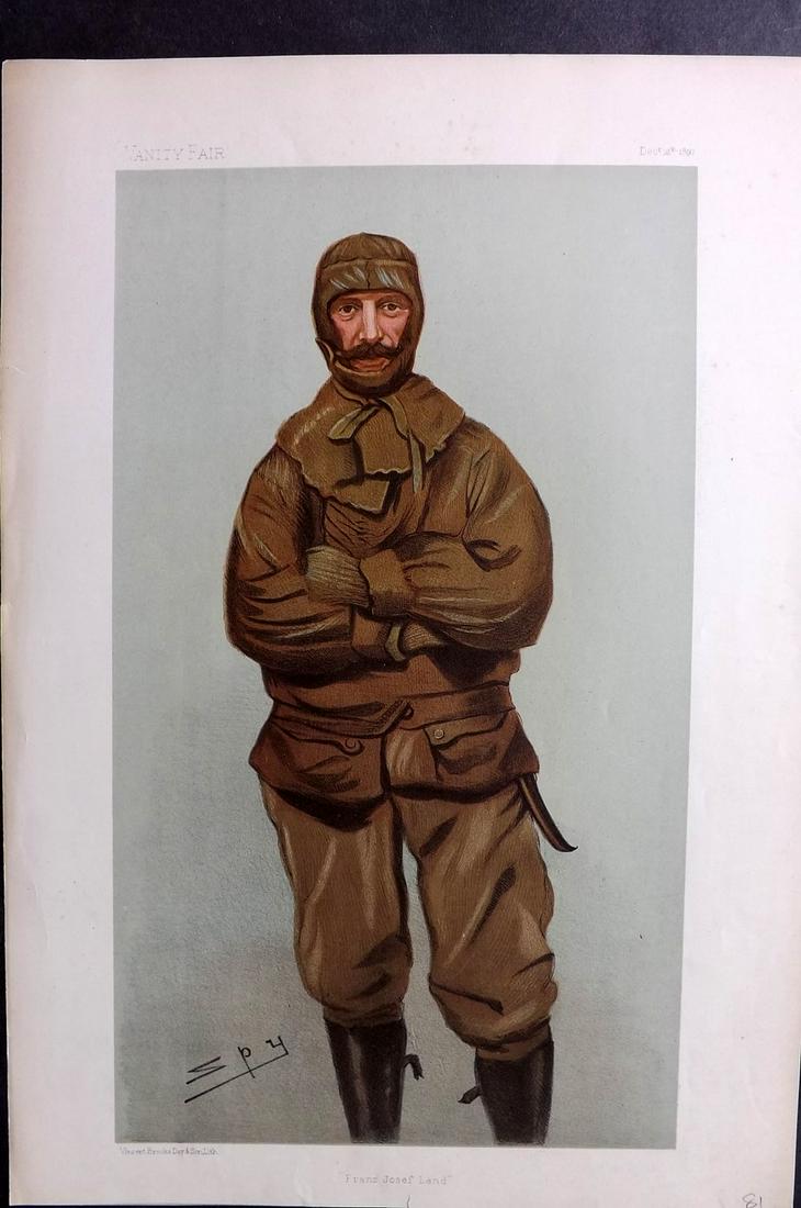 Vanity Fair Print 1897 Frederick G. Jackson, Explorer (1 of 1)