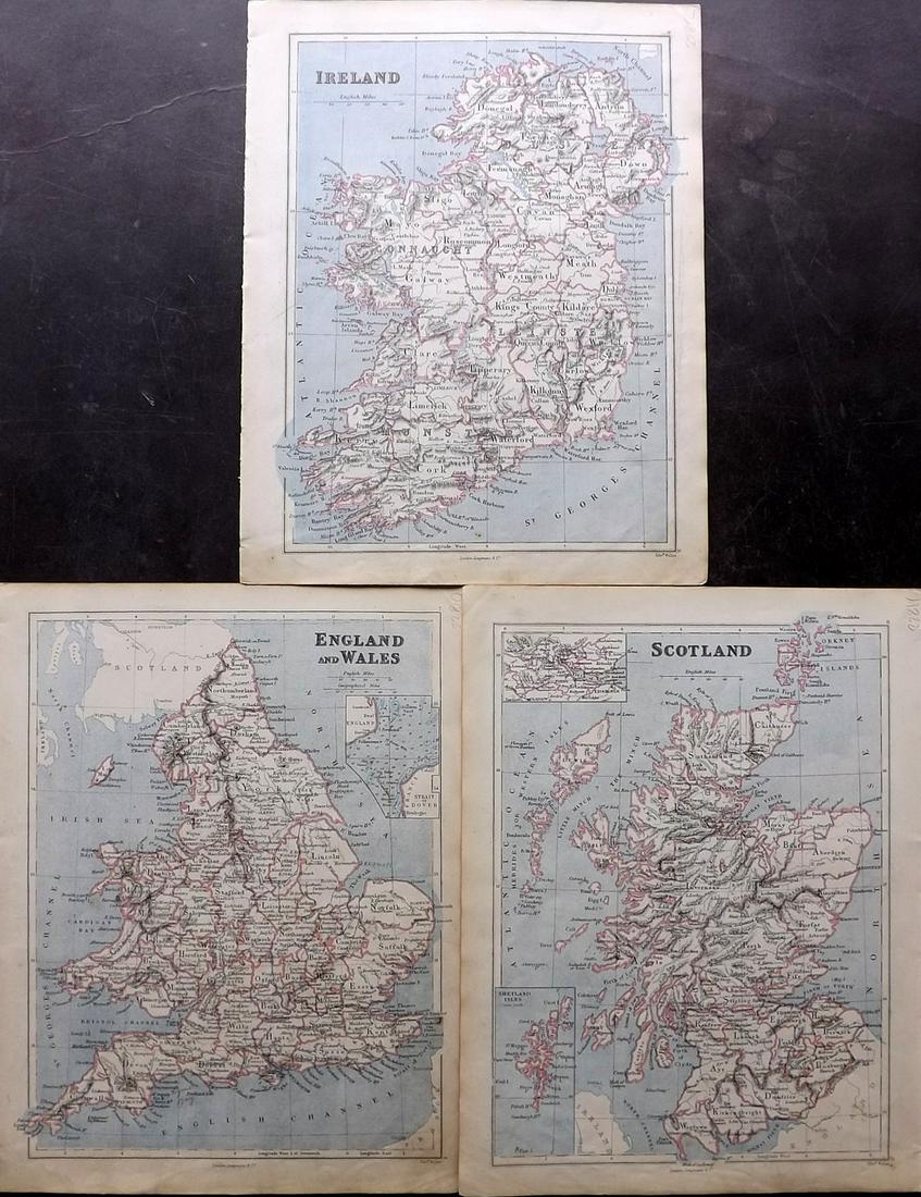 Butler, George 1874 - 3 Maps. England Ireland Scotland (1 of 2)