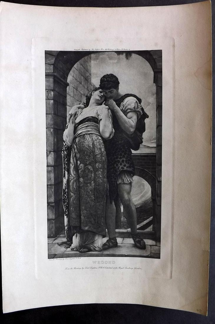 After Lord Leighton C1905 LG Print. Wedded (1 of 2)