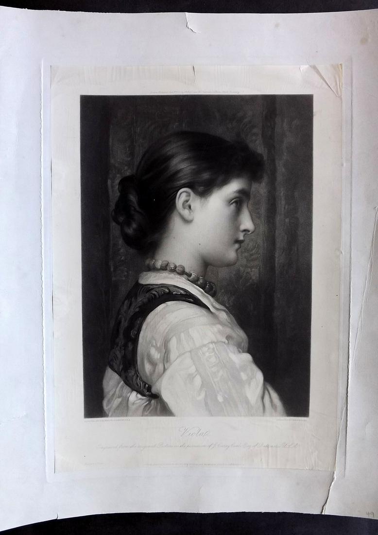 Every after Frederick Leighton 1882 Large Mezzotint (1 of 2)