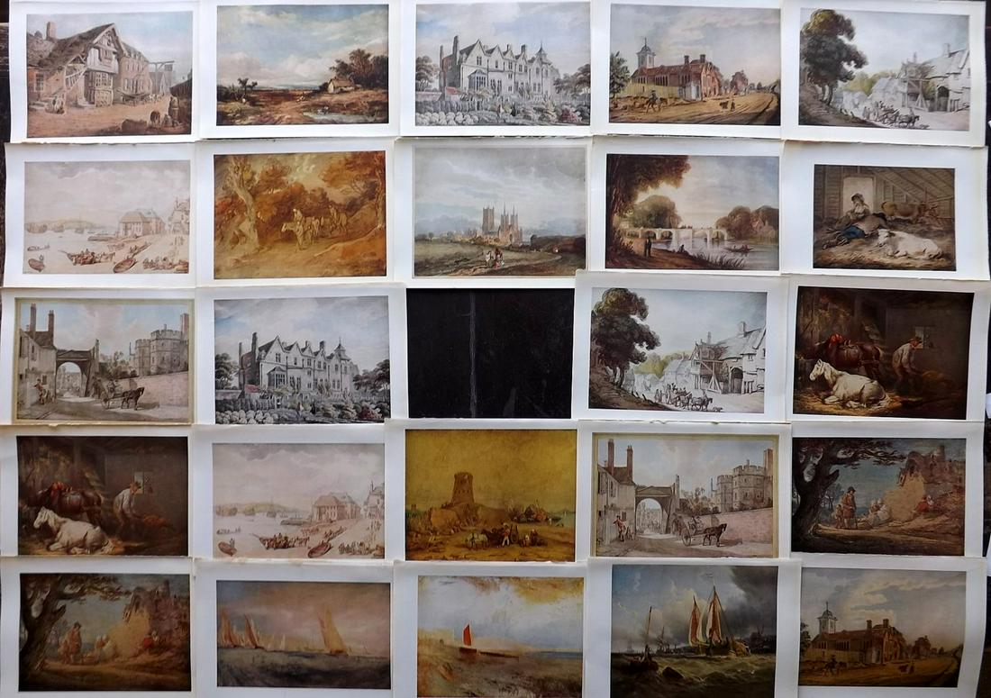 Soldes, W. 1940 Lot of 24 Prints. British Art: Lithographs Published 1940, London for "Masterpieces of British Art" by W. Leon Soldes. Paper Size: 10.5 x 8 inch (27 x 20cm) Some minor faults. Good overall