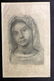 After Correggio? C1880 Folio Print of the Virgin Mary