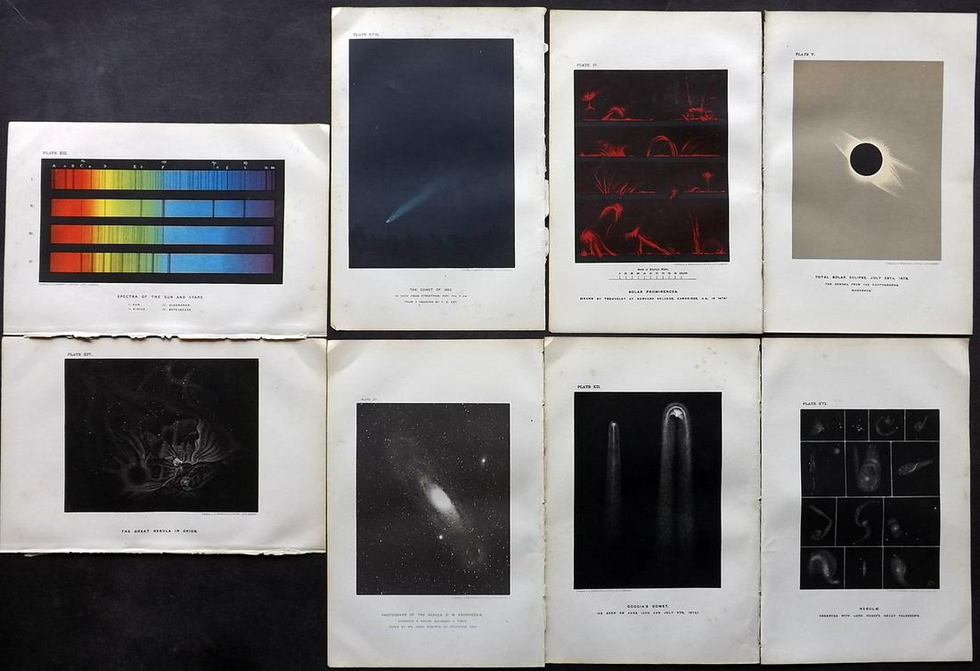 Ball, Robert 1890 Lot 8 Astronomy Prints. Stars Eclipse (1 of 2)