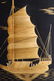 Japan C1900 Silk & Bamboo Picture of a Junk. Hand Made - 2
