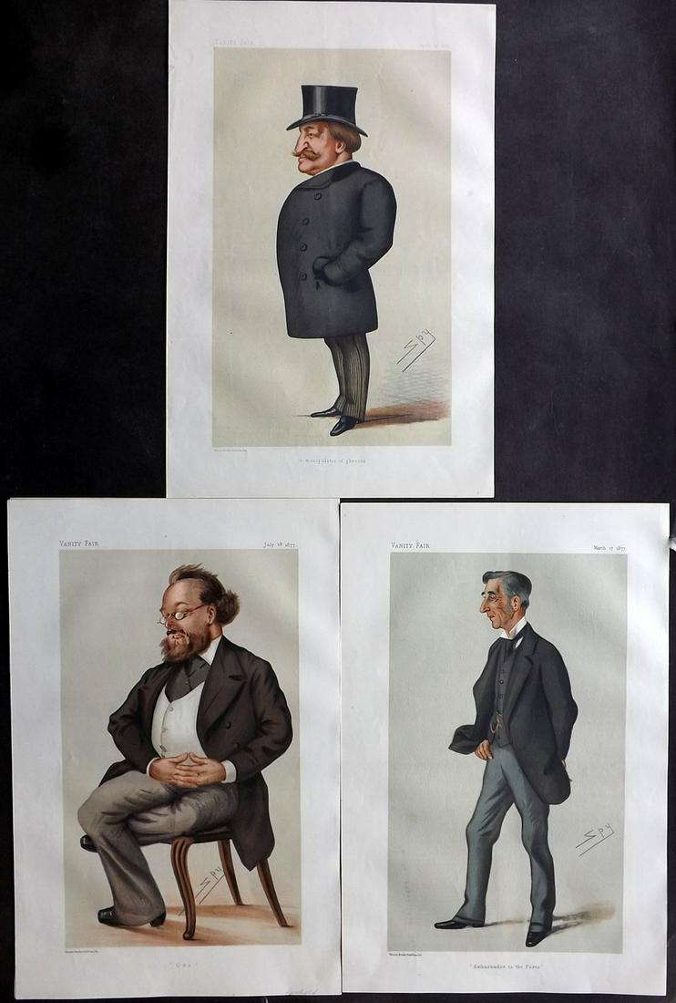 Vanity Fair Prints 1877 Lot of 3 Ambassadors (1 of 2)