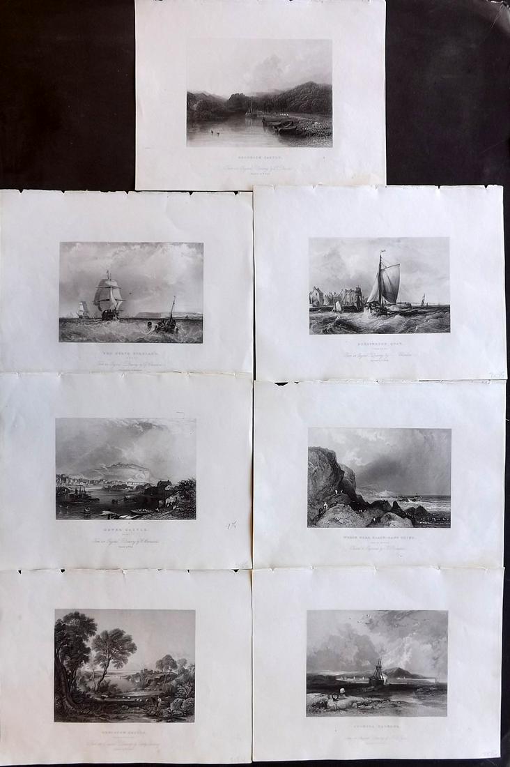British Views C1840 Lot of 7 Steel Engravings by Holmes (1 of 2)