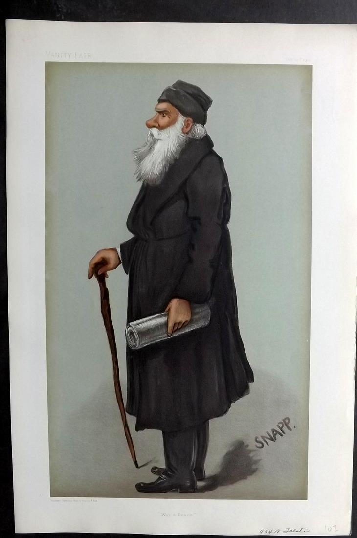 Vanity Fair Print 1901 Leo Tolstoy, Literary (1 of 1)