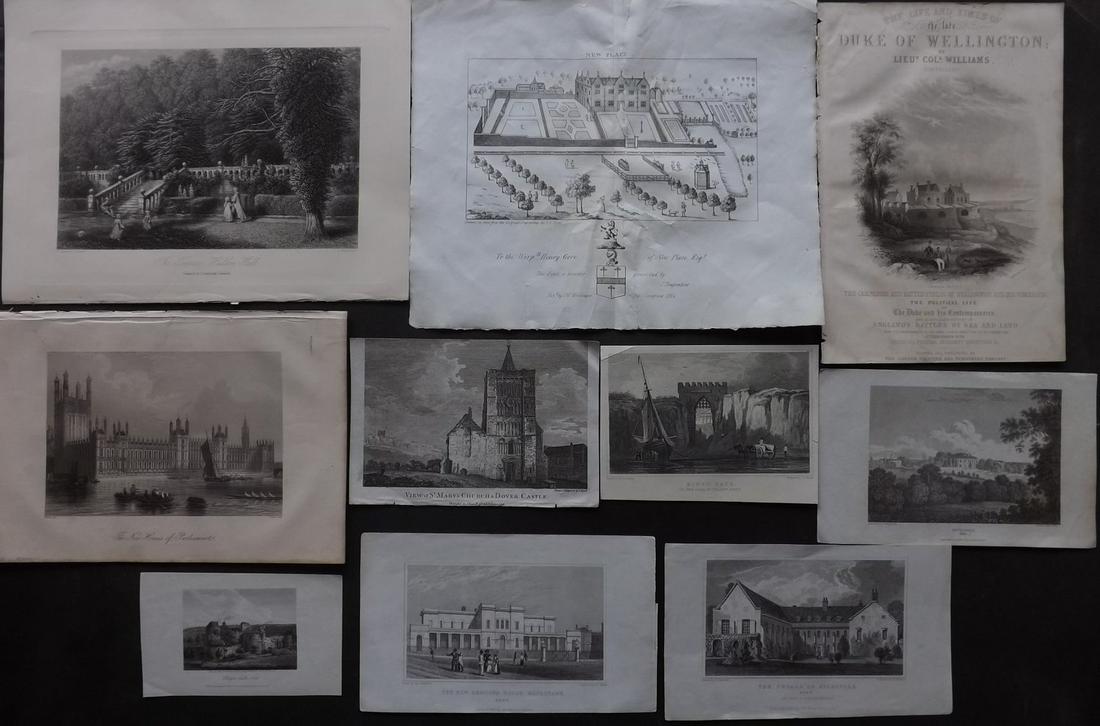 British Views 19th Cent Lot of 10 Prints (1 of 2)