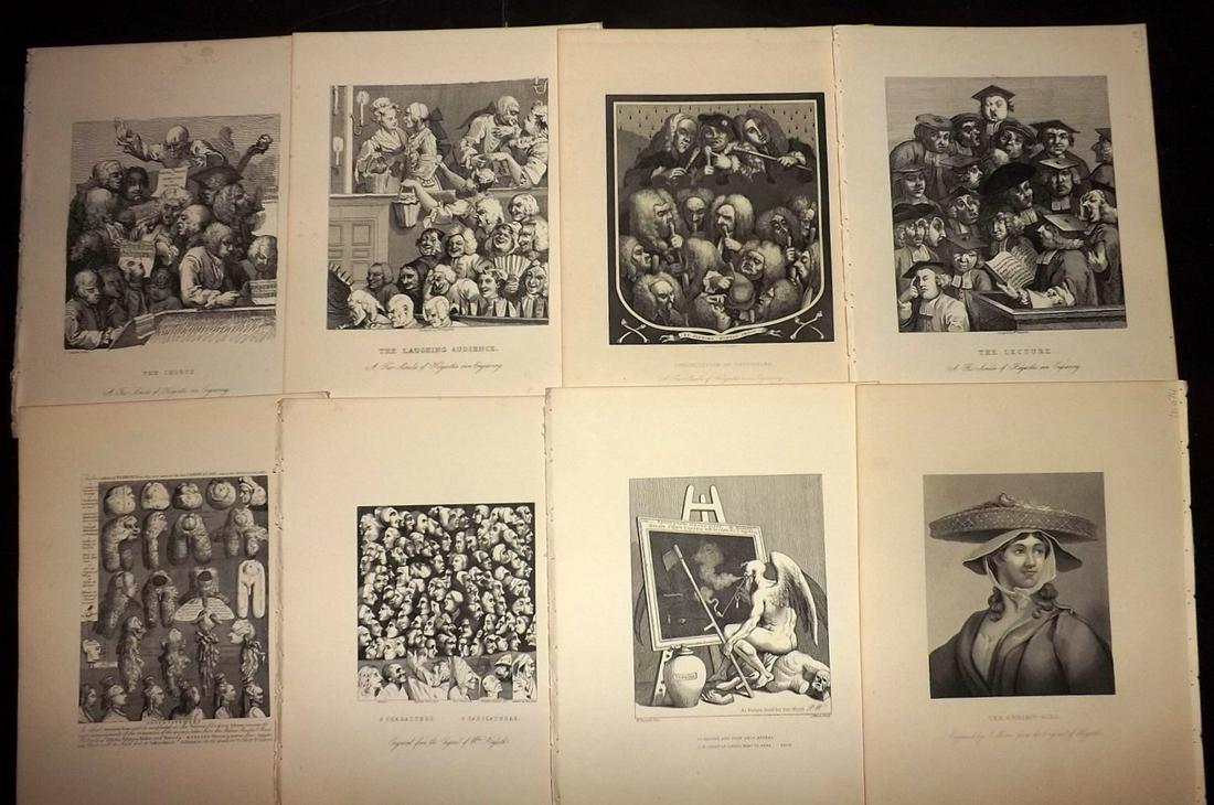 Hogarth, William C1880 Lot of 10 Antique Prints (1 of 2)