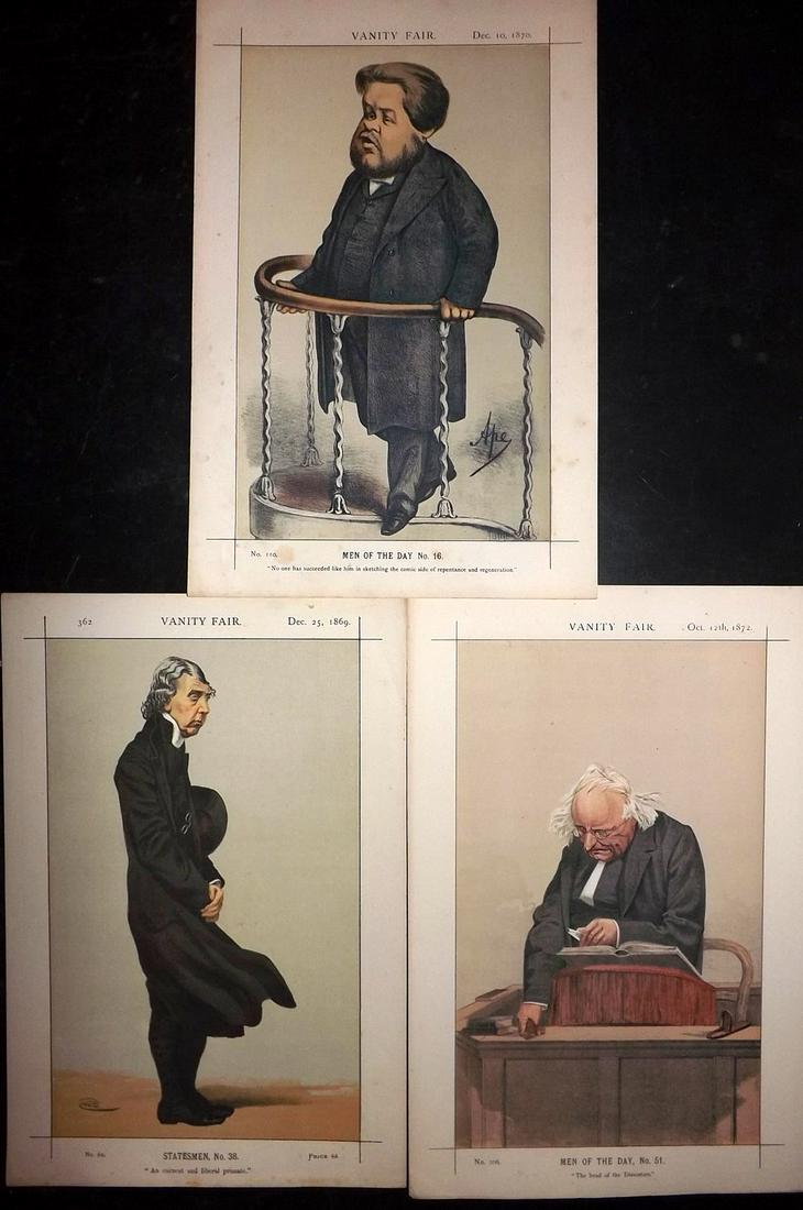 Vanity Fair Prints 1869-72 Group 3 Clergy. Spurgeon etc (1 of 2)