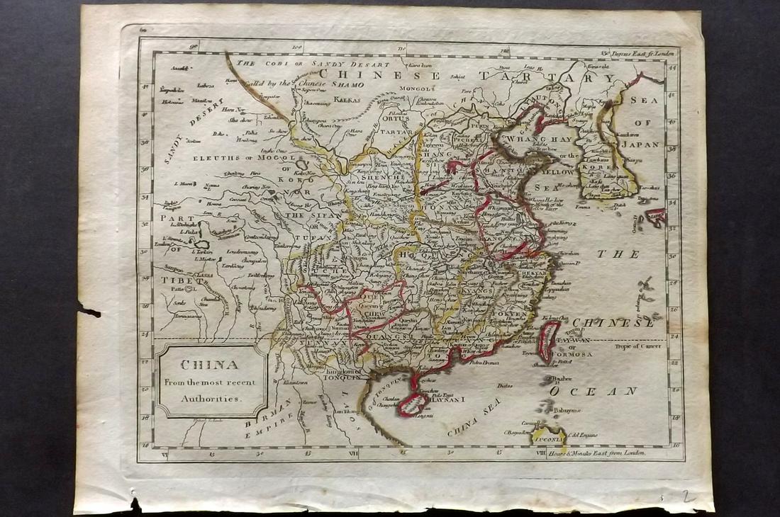 Barclay, James 1809 Antique Map. China (1 of 2)