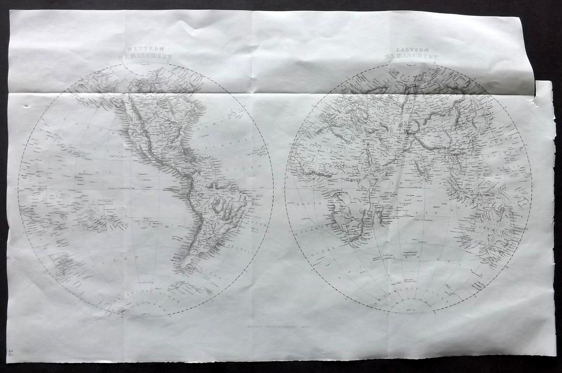 Rapkin, John 1860 Map of the World Hemispheres (1 of 2)